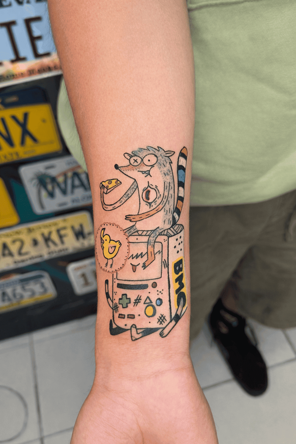 Fine line geometric tattoo - walk-in tattoo Venice Beach