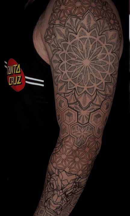Fine line floral tattoo - Venice Beach fine line artist